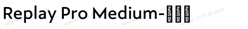 Replay Pro Medium字体转换